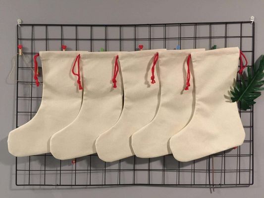 Sacs de Noël à la sublimation Sacs à cordes avec revêtement en polyester