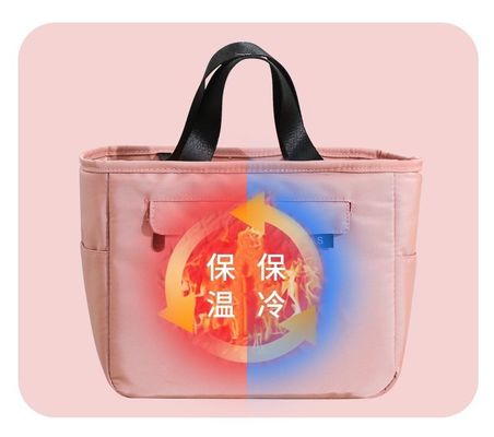 Sac en nylon Bento isolé de haute qualité avec film d'aluminium étanche à l'intérieur
