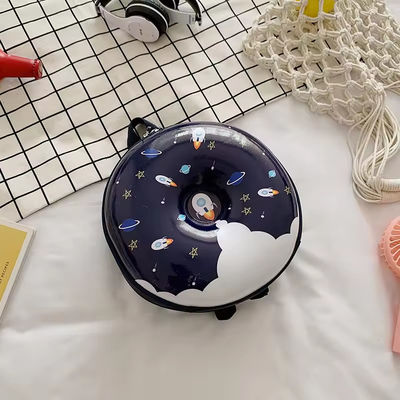 Nouveauté Sac à livres mignon 2024 Sac à dos dessin animé Donuts Sac scolaire en caoutchouc pour la vie quotidienne