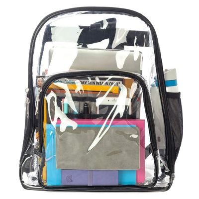 Sac à dos scolaire en PVC transparent pour sac scolaire transparent