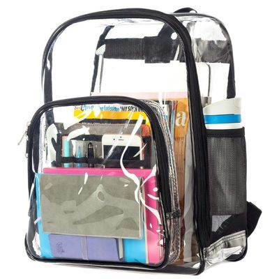 Sac à dos scolaire en PVC transparent pour sac scolaire transparent