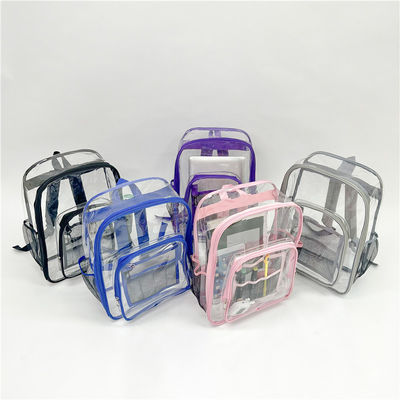 Sac à dos scolaire en PVC transparent pour sac scolaire transparent