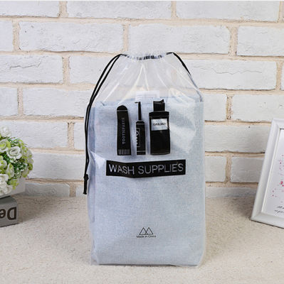 Logo personnalisé imprimé sac à cordes pour maquillage et emballage cadeau