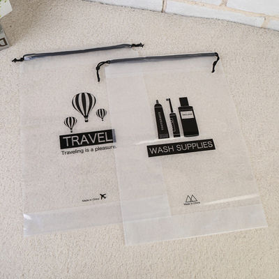 Logo personnalisé imprimé sac à cordes pour maquillage et emballage cadeau