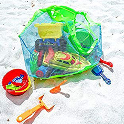 Le dernier style à la mode pour les enfants Sable à l' égout Sac à main pliable Jouets de stockage Sac à mailles