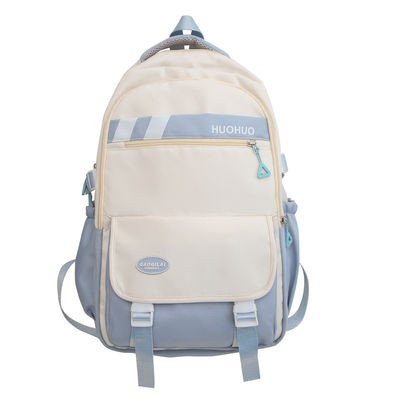 Sac à dos rose de grande capacité pour enfants en forme de lettre