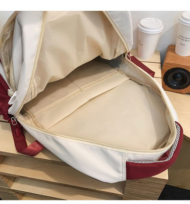 Sac à dos rose de grande capacité pour enfants en forme de lettre