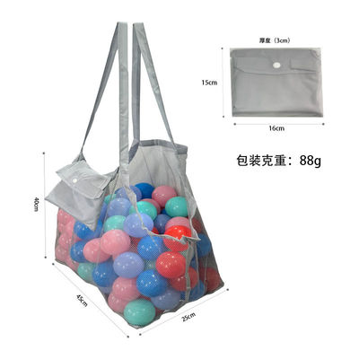 Le dernier style à la mode pour les enfants Sable à l' égout Sac à main pliable Jouets de stockage Sac à mailles