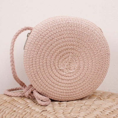 Unisexe sac de plage de tendance rétro sac à main en paille tissée pour sacs à main de grande capacité