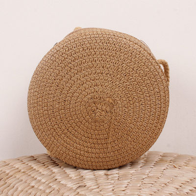 Unisexe sac de plage de tendance rétro sac à main en paille tissée pour sacs à main de grande capacité