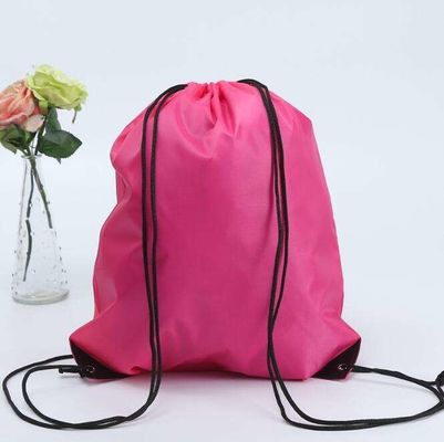 Matériau en nylon sac à dos à cordes coloré avec logo imprimé pour la vie quotidienne