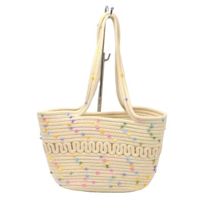 Sacs à cordes de coton concis pour femmes Idéal pour la mode d'été et les escapades à la plage