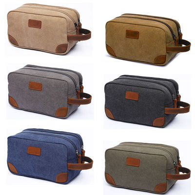 Sac de toilettes en toilette pour hommes Barbe personnalisée Soins de la barbe Rasification Kit de dopage Voyage cosmétique