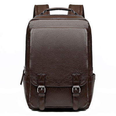 Sac à dos d'ordinateur portable pour homme en cuir PU accepté OEM/ODM avec intercalaire interne d'ordinateur