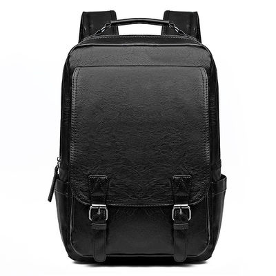 Sac à dos d'ordinateur portable pour homme en cuir PU accepté OEM/ODM avec intercalaire interne d'ordinateur