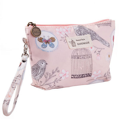 Sacs cosmétiques pour le maquillage Logo personnalisé Sacs cosmétiques en toilette en coton