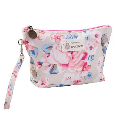 Sacs cosmétiques pour le maquillage Logo personnalisé Sacs cosmétiques en toilette en coton