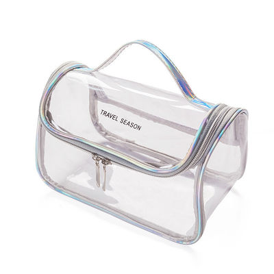 Sac pratique pour les cosmétiques imperméable à l'eau clair transparent sac de maquillage de beauté Voyage