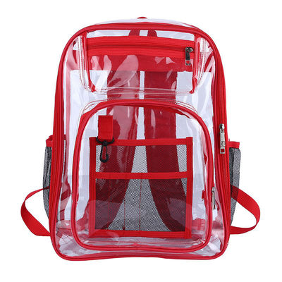 Sac à dos scolaire transparent à poches multiples avec logo personnalisé et fonction imperméable