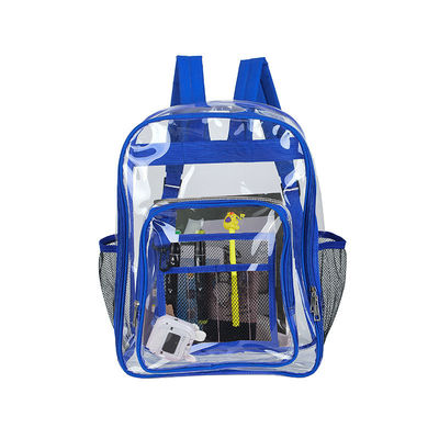 Sac à dos scolaire transparent à poches multiples avec logo personnalisé et fonction imperméable