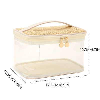 2024 Sac de toilette de voyage portable en PVC de grande capacité Sac de rangement cosmétique pour la mode