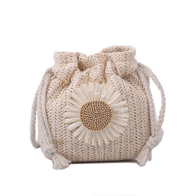 Sac à main de plage pour femmes Unisexe Sac à main à l'épaule croisé Sac à main d'été tissé