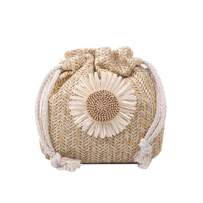 Sac à main de plage pour femmes Unisexe Sac à main à l'épaule croisé Sac à main d'été tissé