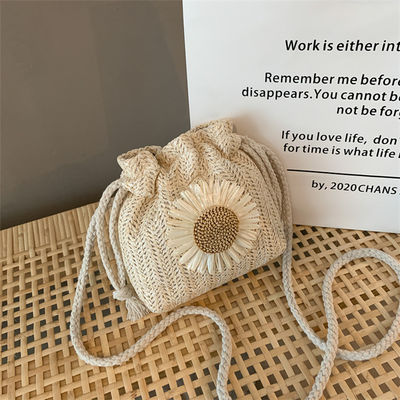 Sac à main de plage pour femmes Unisexe Sac à main à l'épaule croisé Sac à main d'été tissé