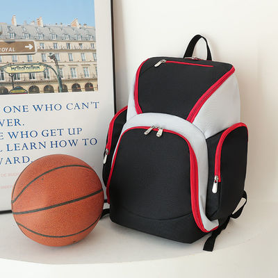 Sac à dos de basket-ball pour équipes Sac de sport pour hommes avec motif de lettre et fermeture à fermeture à glissière