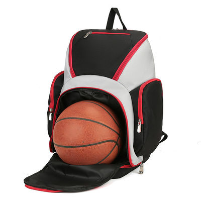 Sac à dos de basket-ball pour équipes Sac de sport pour hommes avec motif de lettre et fermeture à fermeture à glissière
