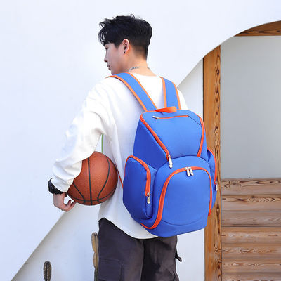 Sac à dos de basket-ball pour équipes Sac de sport pour hommes avec motif de lettre et fermeture à fermeture à glissière