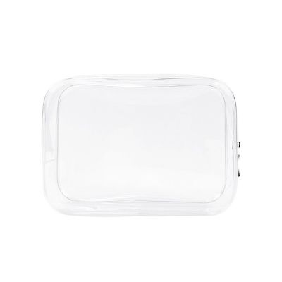 Pvc fermeture à glissière toilette sac cosmétique taille personnalisée logo sac de maquillage clair pour les femmes style de mode