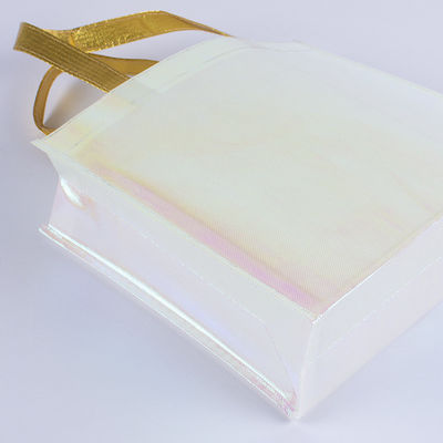 Logo personnalisé imprimé Non tissé métallique brillant lamellé sac cadeau pour la vie quotidienne