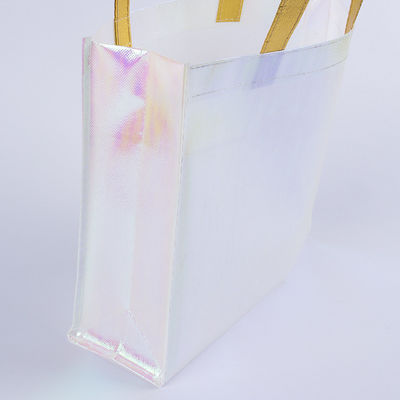 Logo personnalisé imprimé Non tissé métallique brillant lamellé sac cadeau pour la vie quotidienne