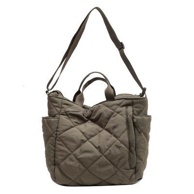 Logo sur mesure en nylon léger, sac gonflé, sac à main, sac à main