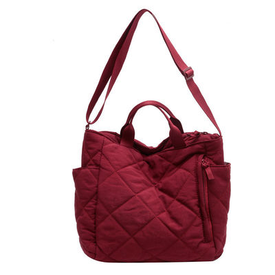 Logo sur mesure en nylon léger, sac gonflé, sac à main, sac à main