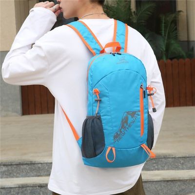 Logo personnalisé sac de sport en nylon sac de sport pliable léger étanche sac à dos sortant