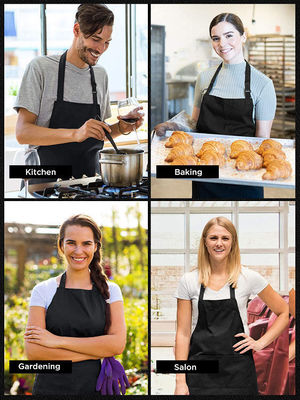 Type de tissu uniforme Logo personnalisé imperméable à l'eau Chef Cuisine Taille pour café Restaurants Cuisine