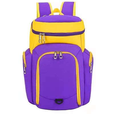 Sac à dos de basket-ball ou de football en matériau avec conception personnalisée et fermeture à fermeture éclair
