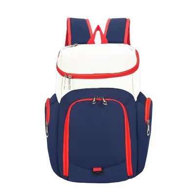 Sac à dos de basket-ball ou de football en matériau avec conception personnalisée et fermeture à fermeture éclair