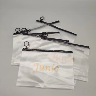 Sac cosmétique en PVC transparent avec fermeture à fermeture à glissière