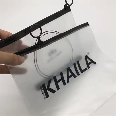Sac cosmétique en PVC transparent avec fermeture à fermeture à glissière