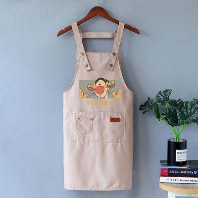 Coton toile imperméable Chef tablier de cuisine pour les cafés Restaurants Cuisine BBQ Tablier de tissu