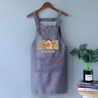 Coton toile imperméable Chef tablier de cuisine pour les cafés Restaurants Cuisine BBQ Tablier de tissu