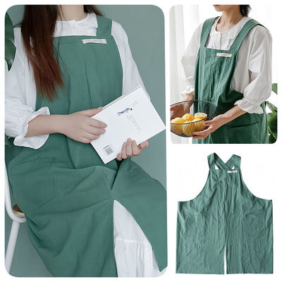 Shopping pour le logo personnalisé Cuisine Chef Cuisine Café Restaurants Cross Back Coton tablier