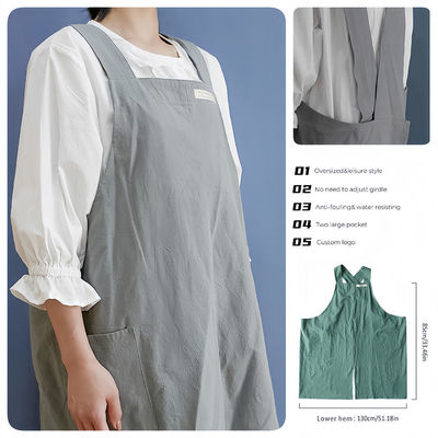 Shopping pour le logo personnalisé Cuisine Chef Cuisine Café Restaurants Cross Back Coton tablier