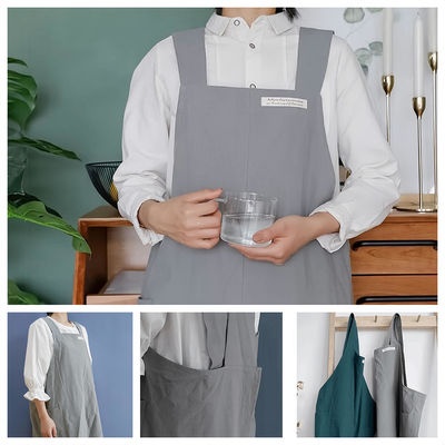 Shopping pour le logo personnalisé Cuisine Chef Cuisine Café Restaurants Cross Back Coton tablier