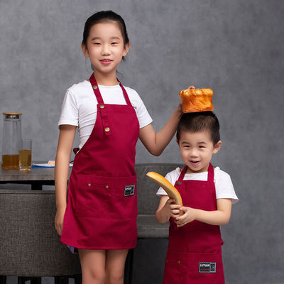 Logo personnalisé Pour enfants, tablier de cuisine et chapeau de chef pour enfants Impression numérique OEM/ODM Accepté