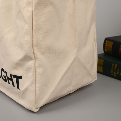 Sac de shopping en toile de grande capacité avec motif de dessin animé et fermeture à glissière