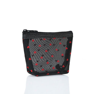 Sac cosmétique Love Mesh Grande capacité et logo personnalisé pour un accès sans effort aux cosmétiques
